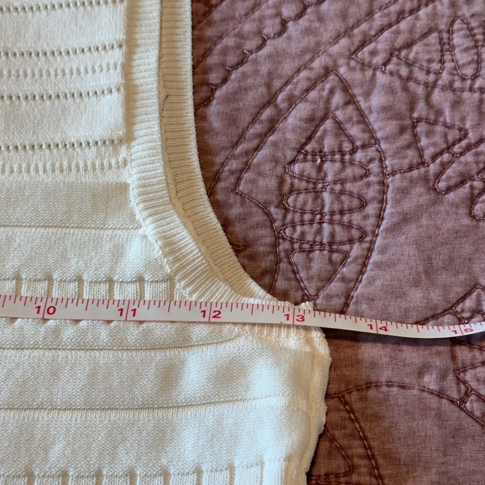 Aqua White Textured Tank Top - Picture 5 of 9